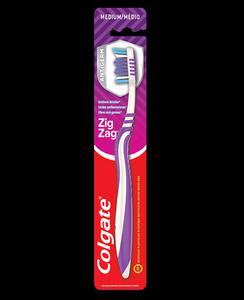 Colgate ZigZag Antibacterial Medium Szczoteczka do Zbw - 2877075146