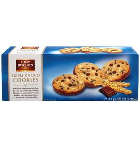 Feiny Biscuits Triple Choco Ciastka 135 g - 2877075301