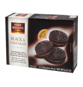 Feiny Biscuits Herbatniki Czarne i Czekoladowe 176 g - 2877075328