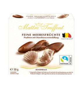 MaitreTruffout Praliny Belgijskie Muszle Morskie 50 g - 2877983090