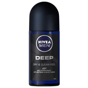 Nivea Men Deep Dry&Clean Feel Anti-Perspirant Roll-On 50 ml - 2877076073
