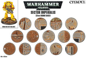 Sector Imperialis 32mm Round Bases; podstawki do figurek - 2868679374