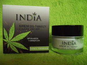 India Cosmetics- Krem do twarzy dla cery dojrzaej na dzie i na noc z olejem konopnym50ml - 2862350624