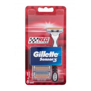 Gillette Sensor3 Red Edition maszynka do golenia Maszynka do golenia + 6 wymiennych ostrzy dla mczyzn - 2871848922