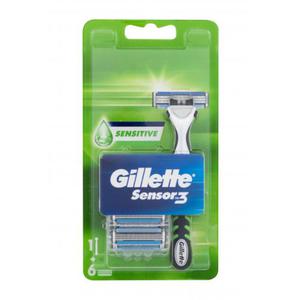 Gillette Sensor3 Sensitive maszynka do golenia 1 maszynka do golenia + 6 zapasowych ostrzy dla mczyzn - 2876555576