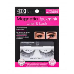 Ardell Magnetic Faux Mink 811 sztuczne rzsy Sztuczne rzsy 1 szt. + magnetyczny pynny elowy liner 2,5 g dla kobiet Black - 2871235981