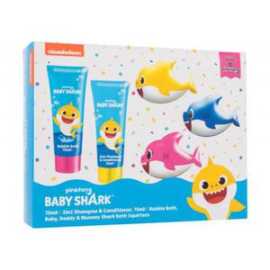 Pinkfong Baby Shark Gift Set zestaw Pianka do kpieli Baby Shark 75 ml + 2w1 Szampon i odywka Baby Shark 75 ml + Zabawka do kpieli 3 szt dla dzieci - 2877030213