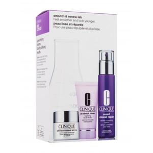 Clinique Smooth & Renew Lab Set zestaw Serum do twarzy 30 ml + krem do twarzy 15 ml + mydo do twarzy 30 ml dla kobiet - 2869821701