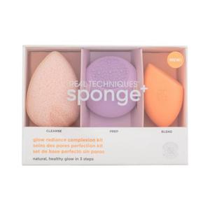 Real Techniques Glow Radiance Complexion Kit zestaw Oczyszczajca gbeczka 1 szt. + gbeczka 1 szt. + gbeczka do podkadu 1 szt. dla kobiet - 2870613459