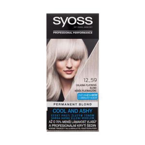 Syoss Permanent Coloration Permanent Blond farba do wosw 50 ml dla kobiet 12-59 Cool Platinum Blond - 2876829876