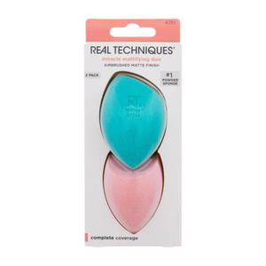 Real Techniques Miracle Mattifying Duo aplikator Gbeczka do podkadu Miracle Airblend Sponge 1 szt + Gbeczka do pudru Miracle Powder Sponge 1 szt. W - 2876632423