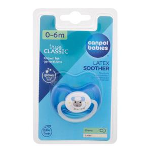 Canpol babies Bunny & Company Latex Soother Blue 0-6m smoczek 1 szt dla dzieci - 2874485406