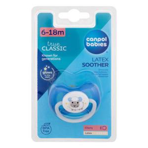 Canpol babies Bunny & Company Latex Soother Blue 6-18m smoczek 1 szt dla dzieci - 2874485404