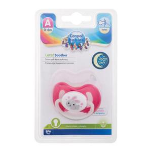 Canpol babies Bunny & Company Latex Soother Pink 0-6m smoczek 1 szt dla dzieci - 2874485403