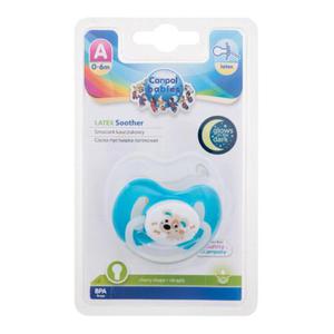 Canpol babies Bunny & Company Latex Soother Turquoise 0-6m smoczek 1 szt dla dzieci - 2874485402