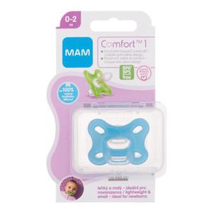 MAM Comfort 1 Silicone Pacifier 0-2m Blue smoczek 1 szt dla dzieci - 2876354228