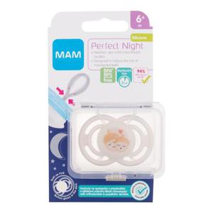 MAM Perfect Night Silicone Pacifier 6m+ Acorns smoczek 1 szt dla dzieci - 2876354230