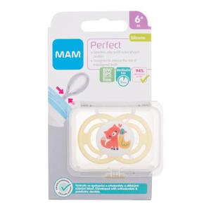 MAM Perfect Silicone Pacifier 6m+ Fox smoczek 1 szt dla dzieci - 2877478006