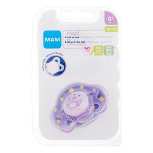 MAM Night Silicone Pacifier 0m+ Moon smoczek 1 szt dla dzieci - 2877478013