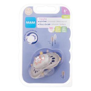 MAM Night Silicone Pacifier 6m+ Fox smoczek 1 szt dla dzieci - 2876354235