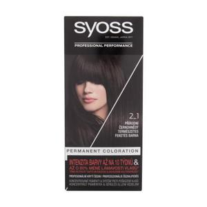 Syoss Permanent Coloration farba do wosw 50 ml dla kobiet 2-1 Black-Brown - 2875071236