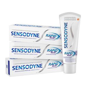 Sensodyne Rapid Relief Trio pasta do zbw pasta do zbw 3 x 75 ml unisex - 2876469099