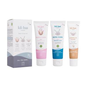 Kii-Baa Organic Baby Cream Set zestaw Ma dla dzieci B5PA-CARE 50 g + Ma dla dzieci SUDO-CARE 50 g + Ma dla dzieci Lanolin Care 30 g dla dzieci - 2876145823