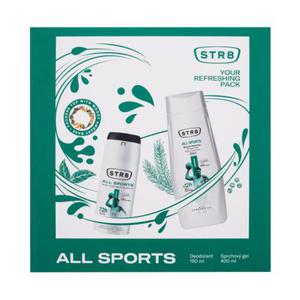 STR8 All Sports zestaw Uszkodzone pudeko antyperspirant 150 ml + el pod prysznic 400 ml dla mczyzn - 2877477643