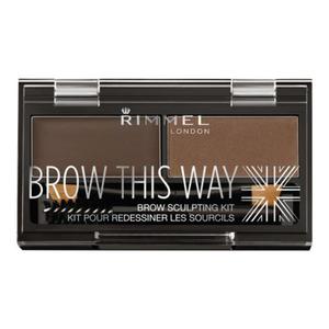 Rimmel London Brow This Way zestawy i palety do brwi 2,4 g dla kobiet 003 Dark Brown - 2865073652