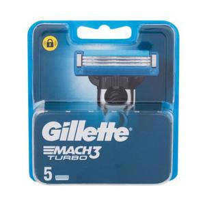 Gillette Mach3 Turbo wkad do maszynki wymienne ostrza 5 sztuk dla mczyzn - 2876144856