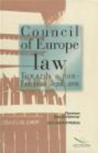 Council of Europe Law Towards a Pan-European Legal Area - 2822222836