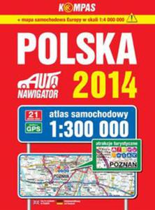 Polska 2014 Atlas samochodowy 1:300 000 - 2848937482