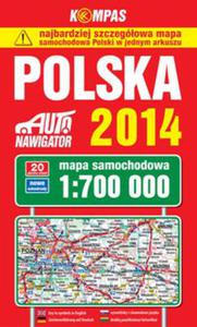 Polska 2014 Mapa samochodowa 1:700 000 - 2848937484