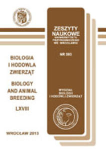 ZN Biologia i Hodowla Zwierzt LXVIII Nr 593 - 2848938910