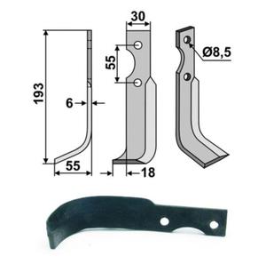 N glebogryzarki B.C.S. prawy 193x55x30x6 - 2823178739