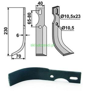 N glebogryzarki uniwersalny prawy 230x70x40x6 - 2823178745