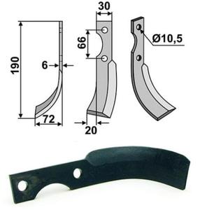 N glebogryzarki B.C.S. FERRARI GRILLO lewy 190x72x30x6 - 2823178746