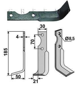 N glebogryzarki AGRIA prawy 185x48x30x4 - 2823178869