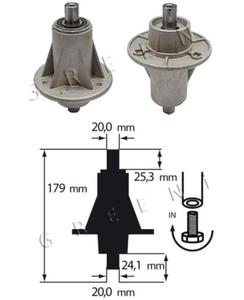 Piasta kompletna adapter noa do TC92 N92 J92 98S - prawa - 2823179061