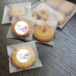 Ozdobne naklejki Baked with Love 500 sztuk - 2858813649