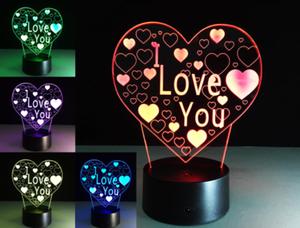 Lampka nocna 3D LED "I LOVE YOU" maa - 2858814136