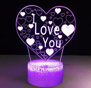 Lampka nocna 3D LED "I Love you" Maa Halogen - 2858814137