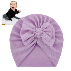 Turban niemowlcy z kokardk, czapka dziewczca - fioletowy - 2877648764