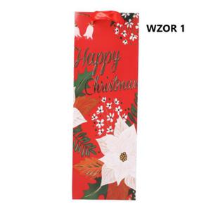 Torebka na prezent witeczna 35x12x10 cm Mix wzorw - 2878612384