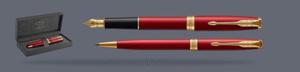Zestaw Piro wieczne + Dugopis Parker Sonnet Core Czerwony Satynowy Lakier GT | Stalwka F - 1931473_1931476 - 2842774796