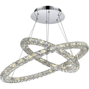 Globo lampa wiszca Marilyn I 67038-64 chrom, krysztay K9, regulowana LED 64W 4000K 90cm - 2832400595