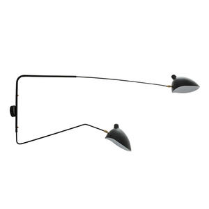 Italux kinkiet lampa cienna Davis MBE0016-2 czarna ruchome ramiona 180cm - 2853784415