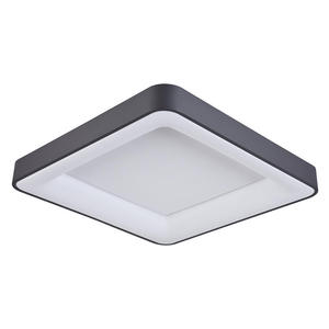 Italux Giacinto 5304-850SQC-BK-3 plafon lampa sufitowa nowoczesny aluminium czarny klosz akrylowy kwadrat IP20 LED 50W 3000K 60cm - 2862974259