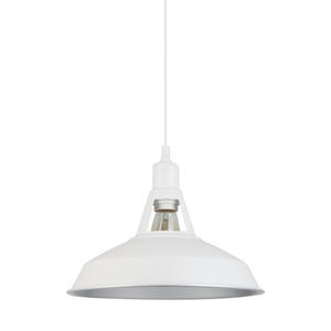 Italux Freya MDM-2315/1 M W+SL lampa wiszca industrialna stal biay 31cm IP20 E27 1x40W - 2862974383