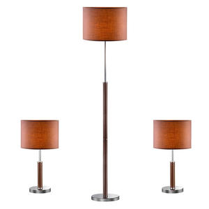 Italux lampa podogowa + dwie stoowe Barnett 97031-3BR KOMPLET brzowe - 2861416782